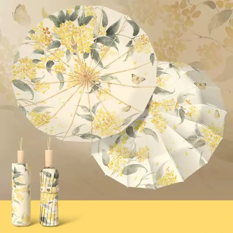 Umbrella White Flowers